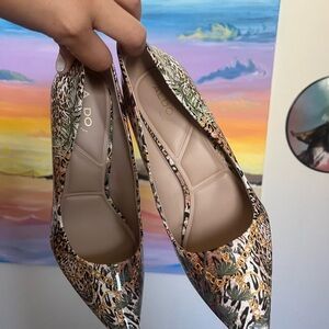 ALDO Leopard and Floral Print Pump